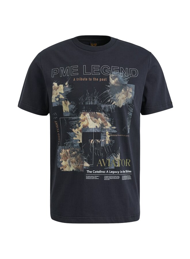 PTSS2503570 5281 PME Legend Short sleeve r-neck single jersey digital print Salute