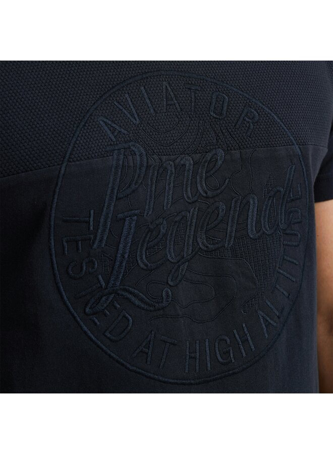 PTSS2503568 5281 PME Legend Short sleeve r-neck pique mix Salute