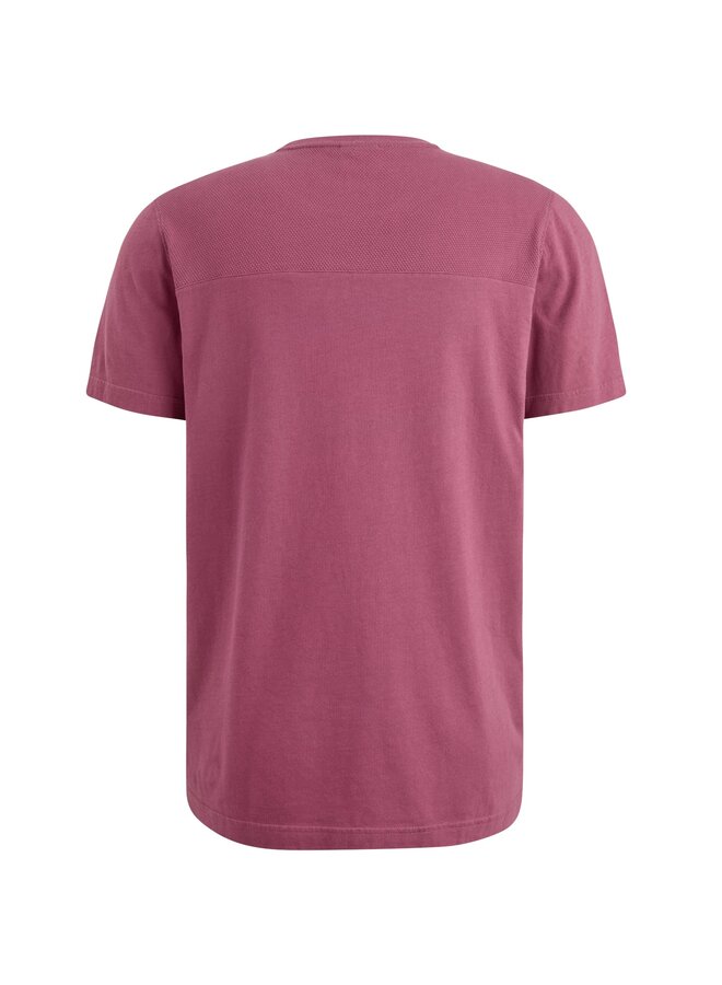 PTSS2503568 4021 PME Legend Short sleeve r-neck pique mix Dry Rose