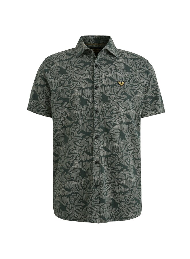 PSIS2503238 6147 PME Legend Short Sleeve Shirt Print on Jersey Pique Green Gables
