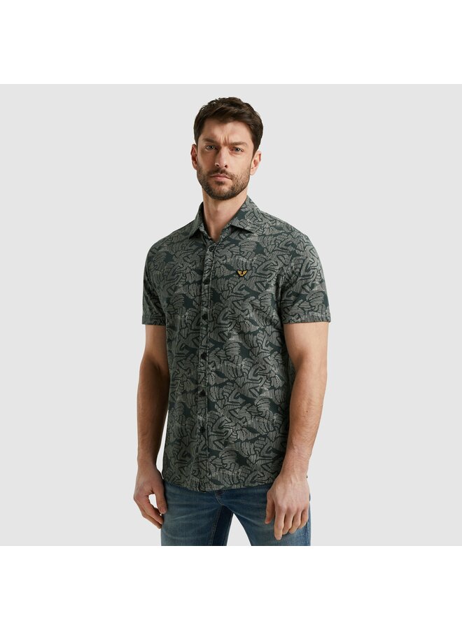 PSIS2503238 6147 PME Legend Short Sleeve Shirt Print on Jersey Pique Green Gables
