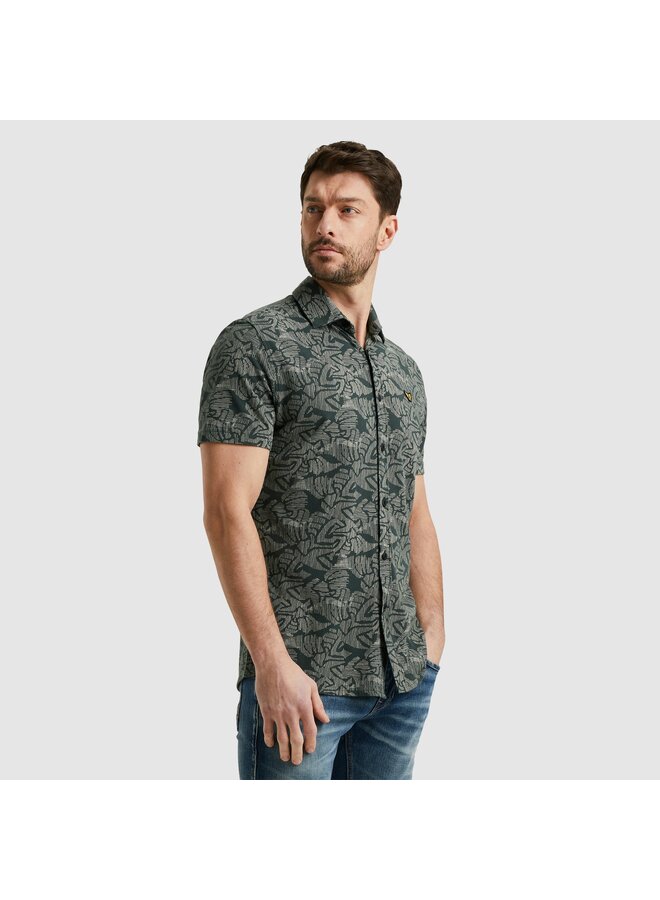 PSIS2503238 6147 PME Legend Short Sleeve Shirt Print on Jersey Pique Green Gables