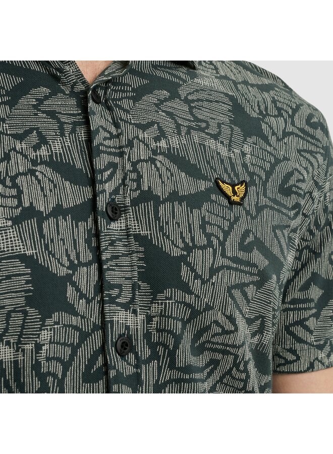 PSIS2503238 6147 PME Legend Short Sleeve Shirt Print on Jersey Pique Green Gables