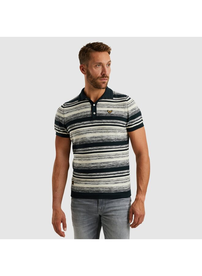 PPSS2503866 5281 PME Legend Short sleeve polo cotton slub gradient Salute