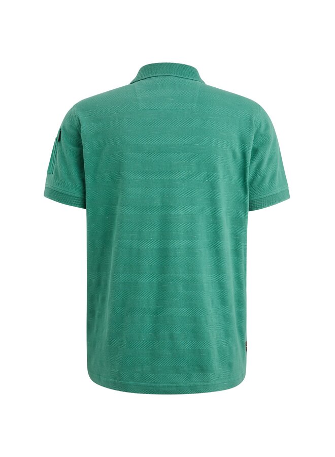 PPSS2503856 6072 PME Legend Short sleeve polo jacquard pique Deep Jungle