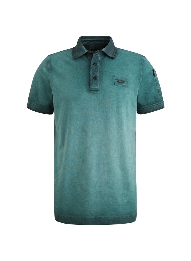PPSS2503855 6147 PME Legend Short sleeve polo cold dye pique Green Gables
