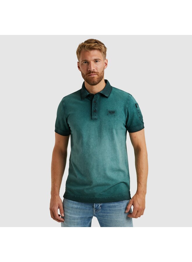 PPSS2503855 6147 PME Legend Short sleeve polo cold dye pique Green Gables