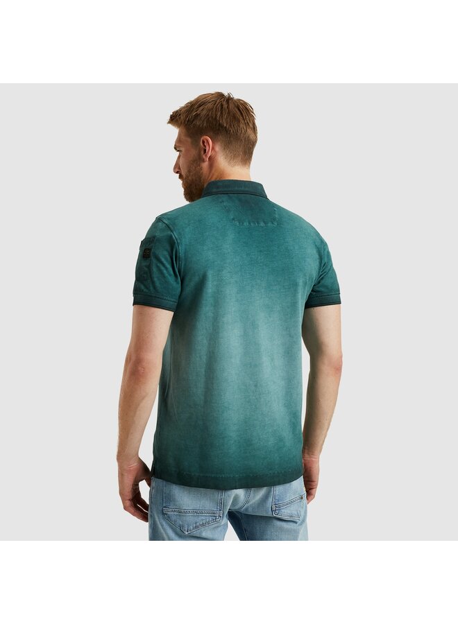 PPSS2503855 6147 PME Legend Short sleeve polo cold dye pique Green Gables