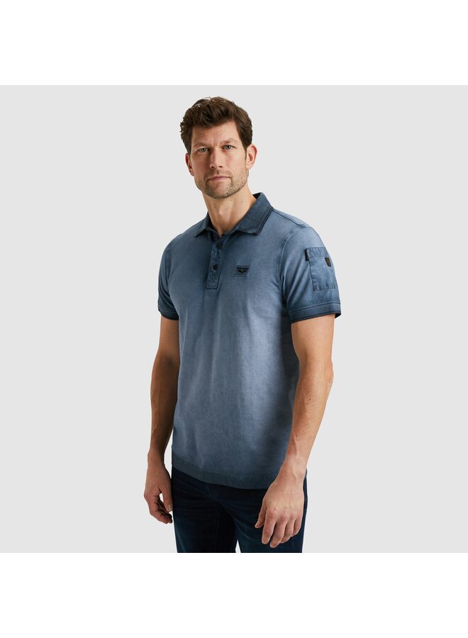 PPSS2503855 5281 PME Legend Short sleeve polo cold dye pique Salute
