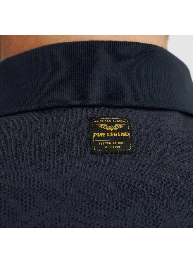 PPSS2503883 5281 PME Legend Short sleeve polo Jacquard jersey Salute