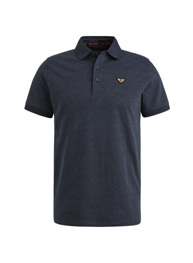 PPSS2503883 5281 PME Legend Short sleeve polo Jacquard jersey Salute