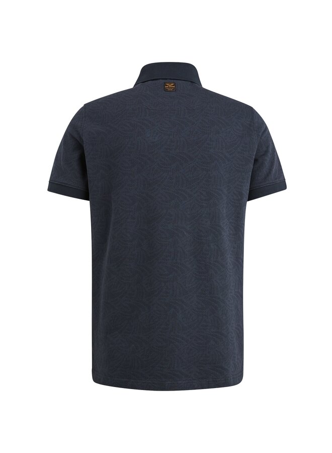 PPSS2503883 5281 PME Legend Short sleeve polo Jacquard jersey Salute