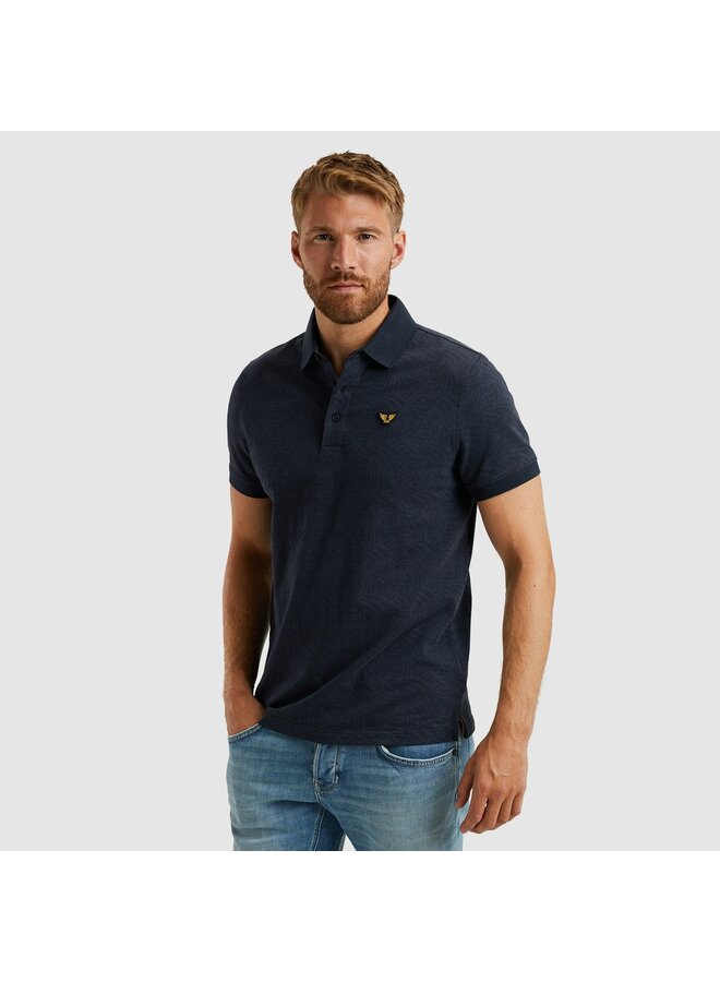 PPSS2503883 5281 PME Legend Short sleeve polo Jacquard jersey Salute