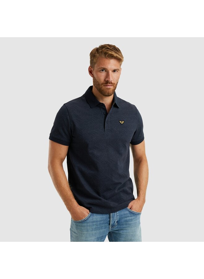 PPSS2503883 5281 PME Legend Short sleeve polo Jacquard jersey Salute