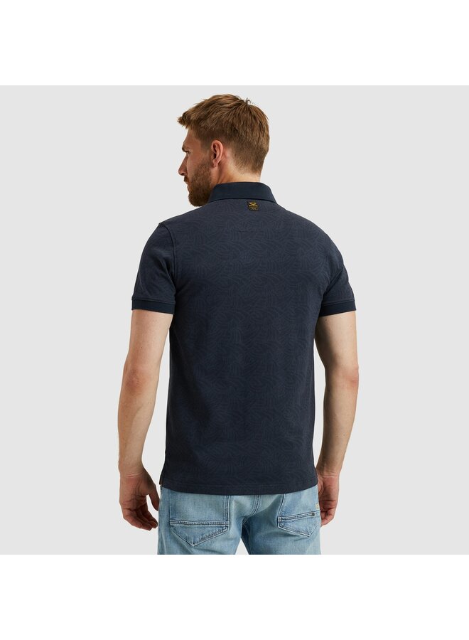 PPSS2503883 5281 PME Legend Short sleeve polo Jacquard jersey Salute