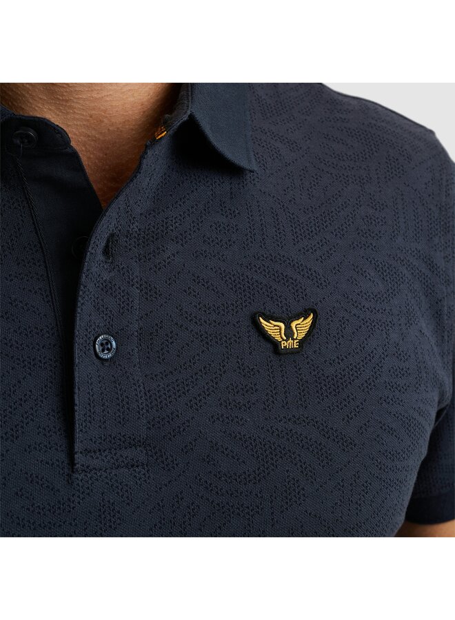 PPSS2503883 5281 PME Legend Short sleeve polo Jacquard jersey Salute