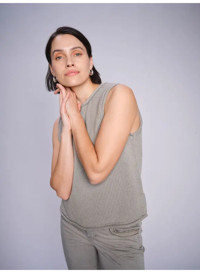 168050 829 Mos Mosh MM Aubin SL knit top Shadow