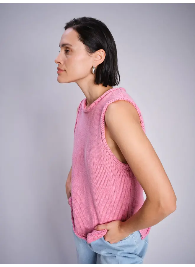168050 248 Mosmosh MM Aubin SL knit top Cashmere Rose