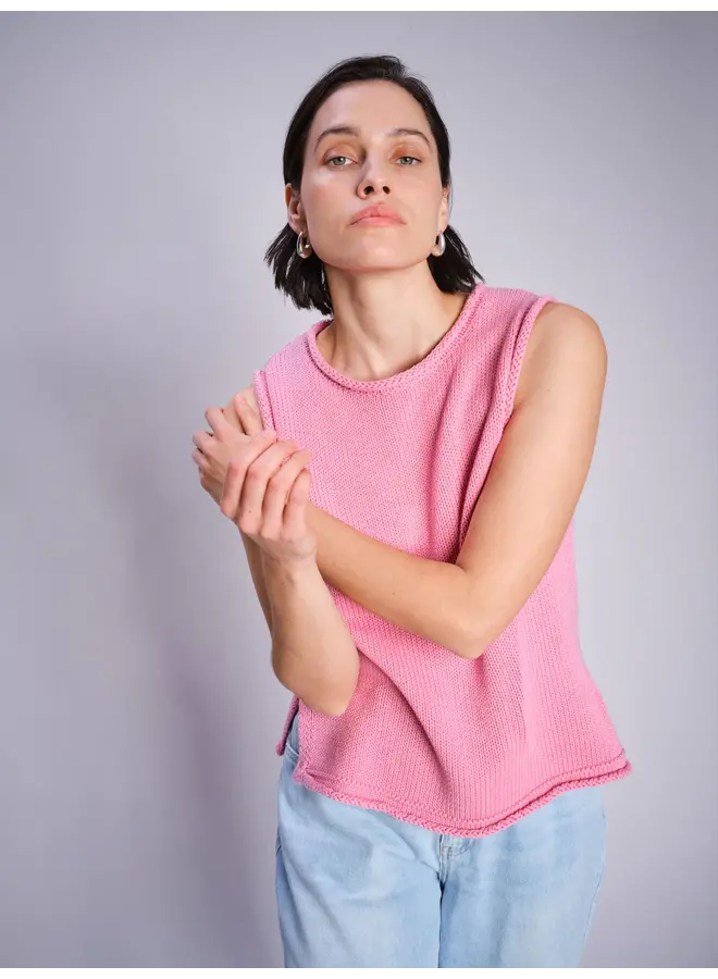 168050 248 Mosmosh MM Aubin SL knit top Cashmere Rose