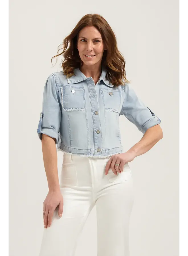 CR0070 416 Florez Zaza Jacket light blue