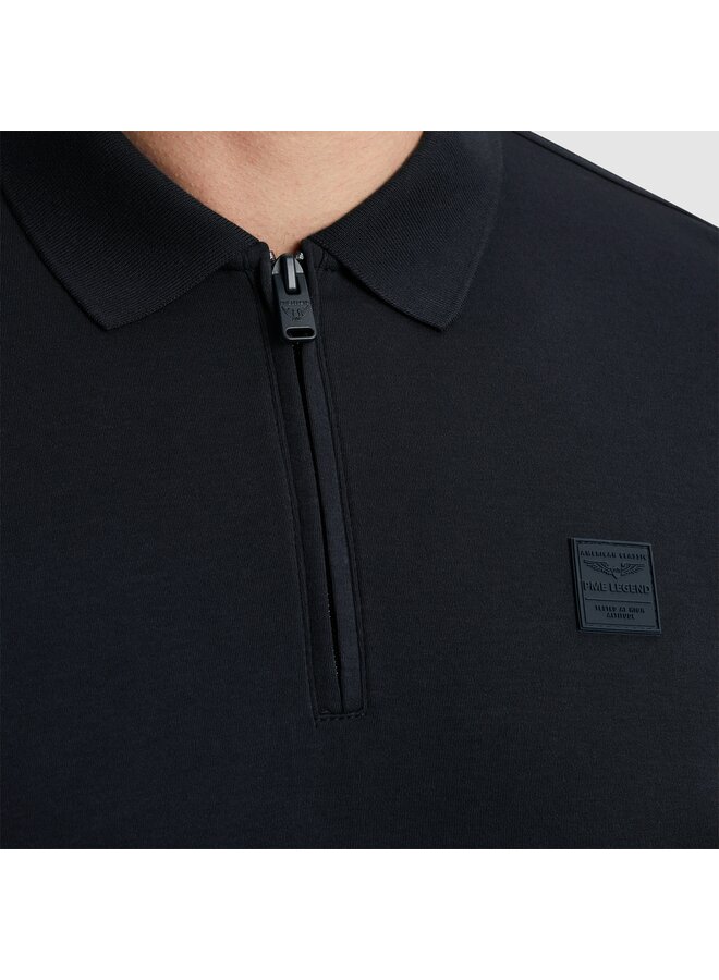 PPSS2503857 5281 PME Legend Short sleeve polo interlock melange zip Salute