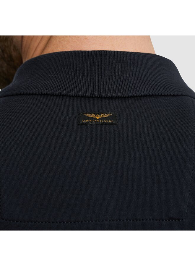 PPSS2503857 5281 PME Legend Short sleeve polo interlock melange zip Salute