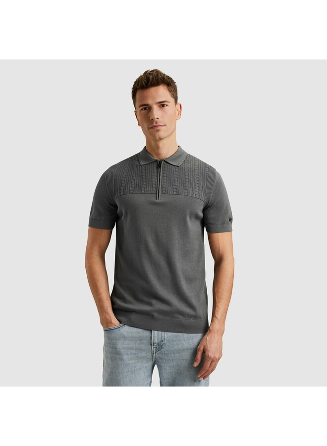 CPSS2504885 9133 Cast Iron Short sleeve polo cotton modal Granite Gray