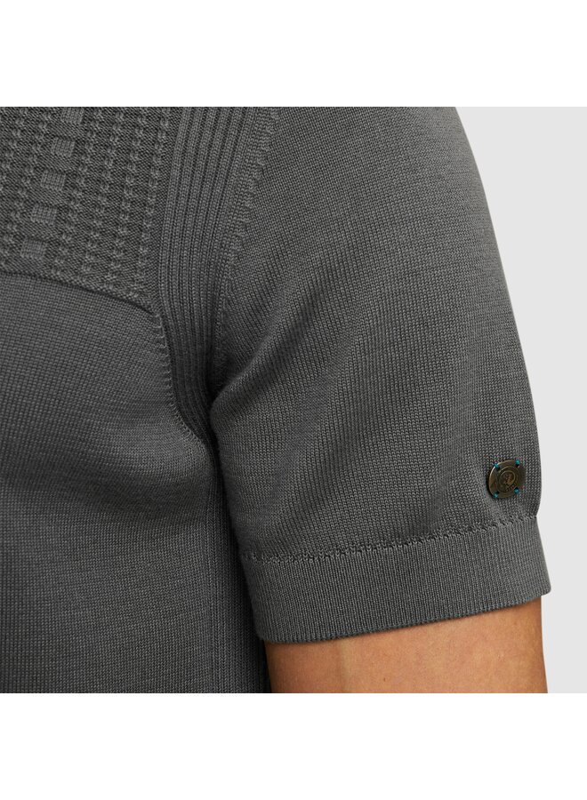 CPSS2504885 9133 Cast Iron Short sleeve polo cotton modal Granite Gray