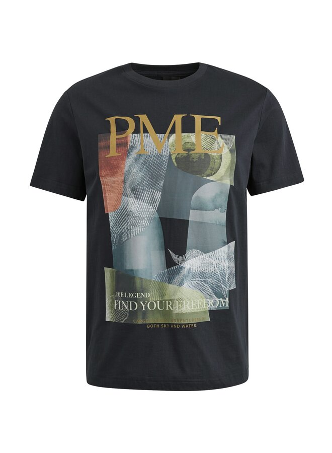 PTSS2504587 5281 PME Legend Short sleeve r-neck single jersey painting art Salute