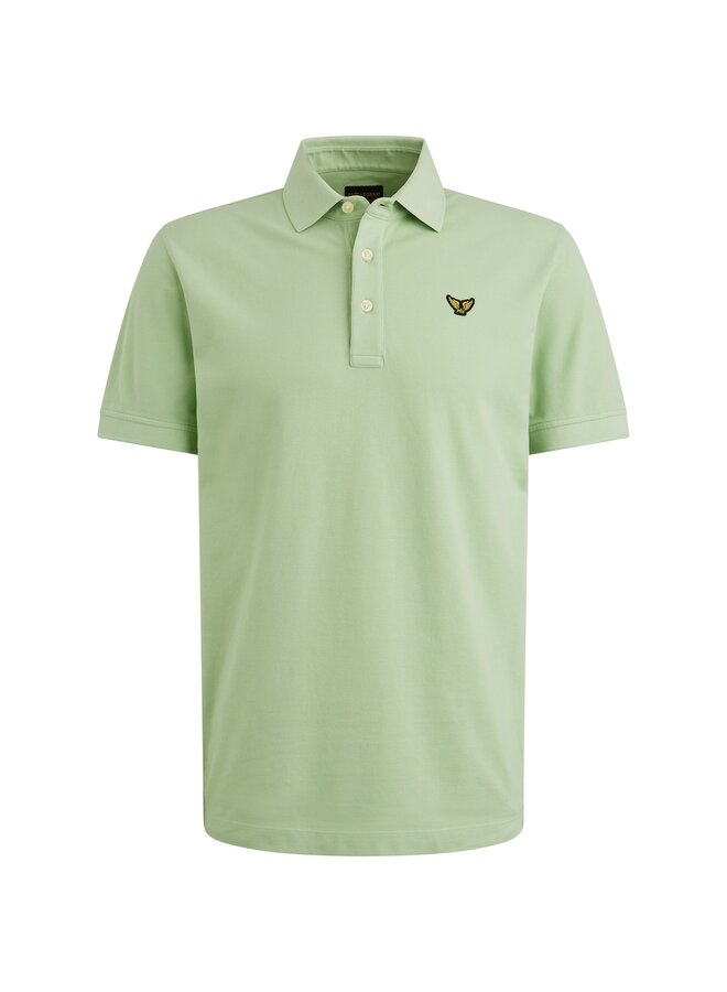 PPSS2504850 6258 PME Legend Short sleeve polo pique garment dye Quiet Green