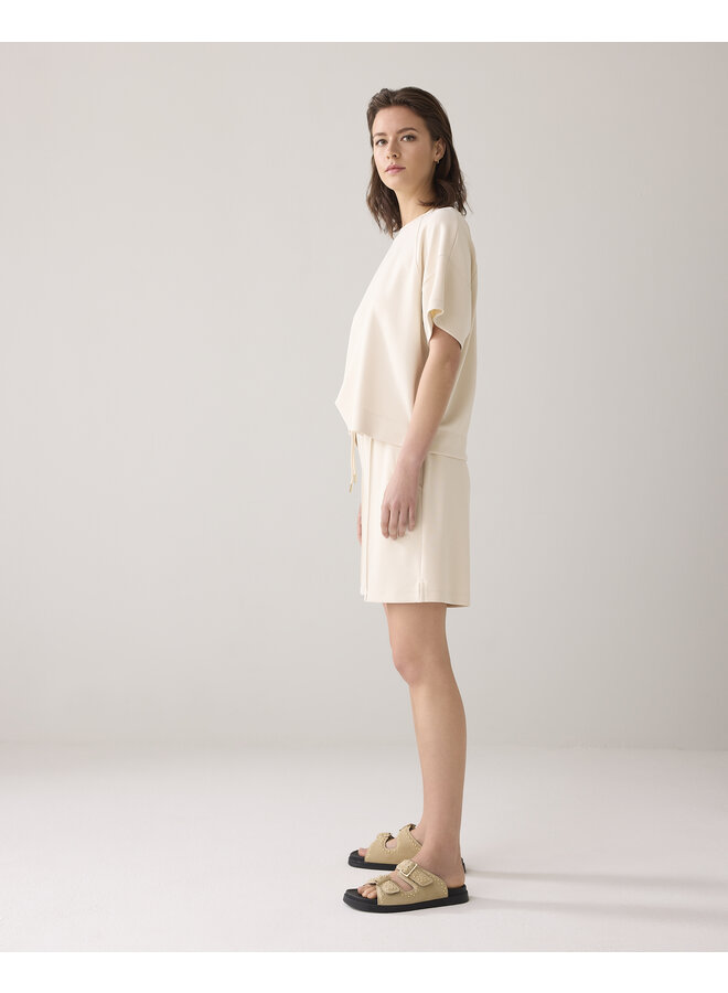 4s2804-30689 122 Summum Shorts washed modal scuba  Ivory