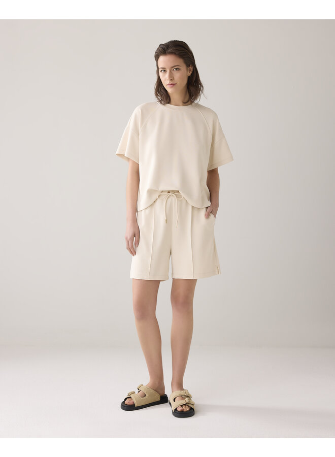 4s2804-30689 122 Summum Shorts washed modal scuba  Ivory