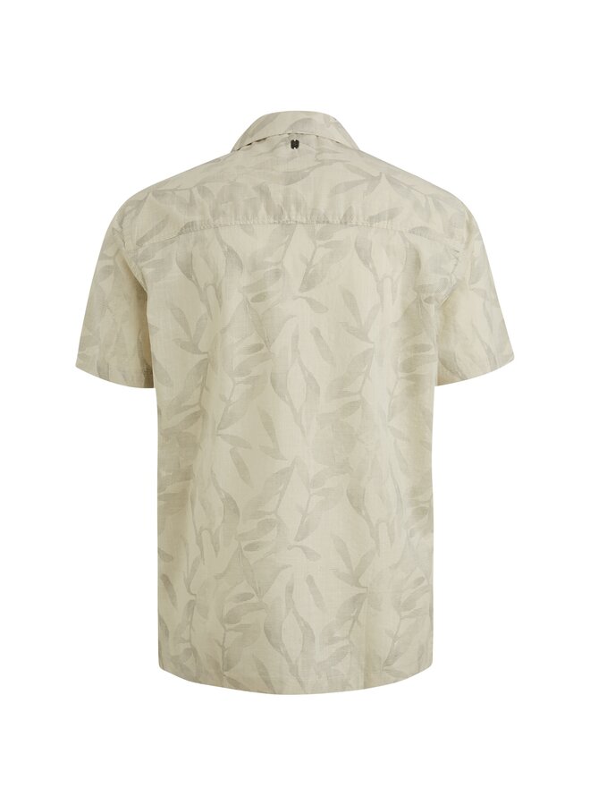 PSIS2504202 7013 PME Legend Short Sleeve Shirt Print On Ctn Slub Bone White