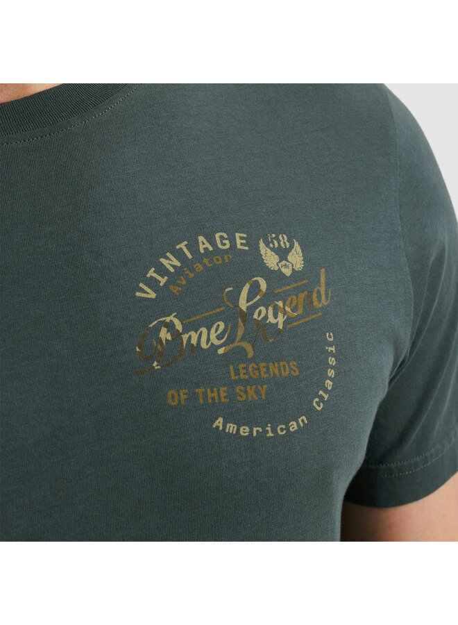 PTSS2504596 9076 PME Legend Short sleeve r-neck single jersey play Dark Slate
