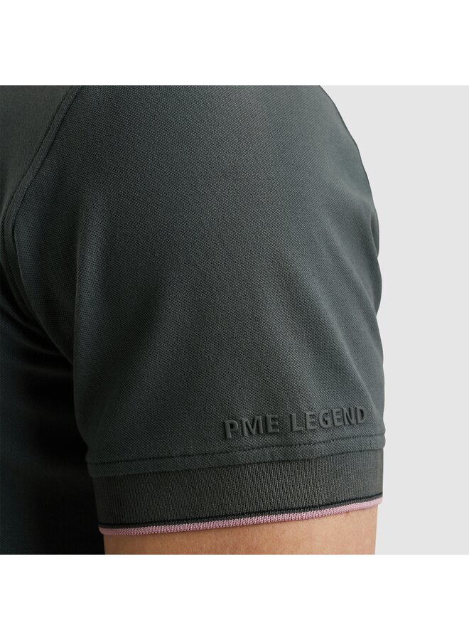 PPSS2504867 9076 PME Legend Short sleeve polo stretch pique package Dark Slate