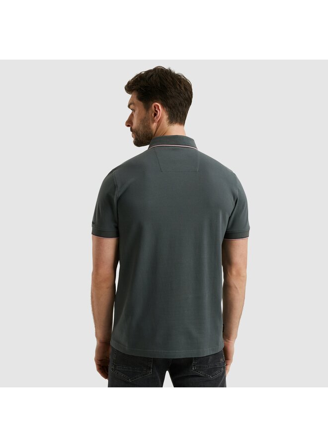 PPSS2504867 9076 PME Legend Short sleeve polo stretch pique package Dark Slate
