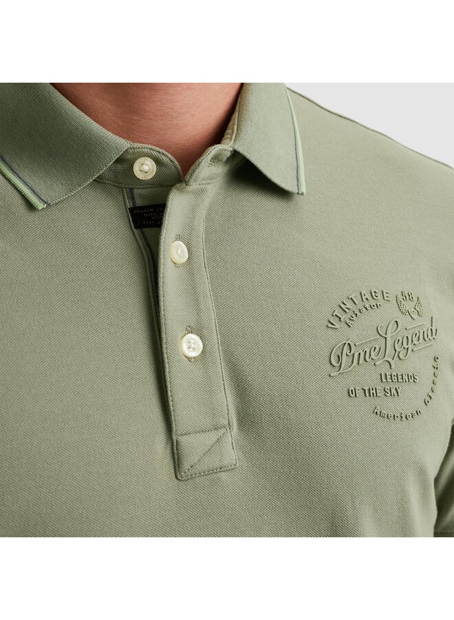 PPSS2504867 6170 PME Legend Short sleeve polo stretch pique package Shadow