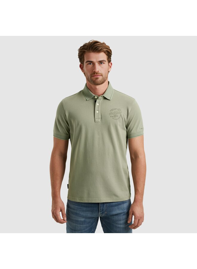 PPSS2504867 6170 PME Legend Short sleeve polo stretch pique package Shadow