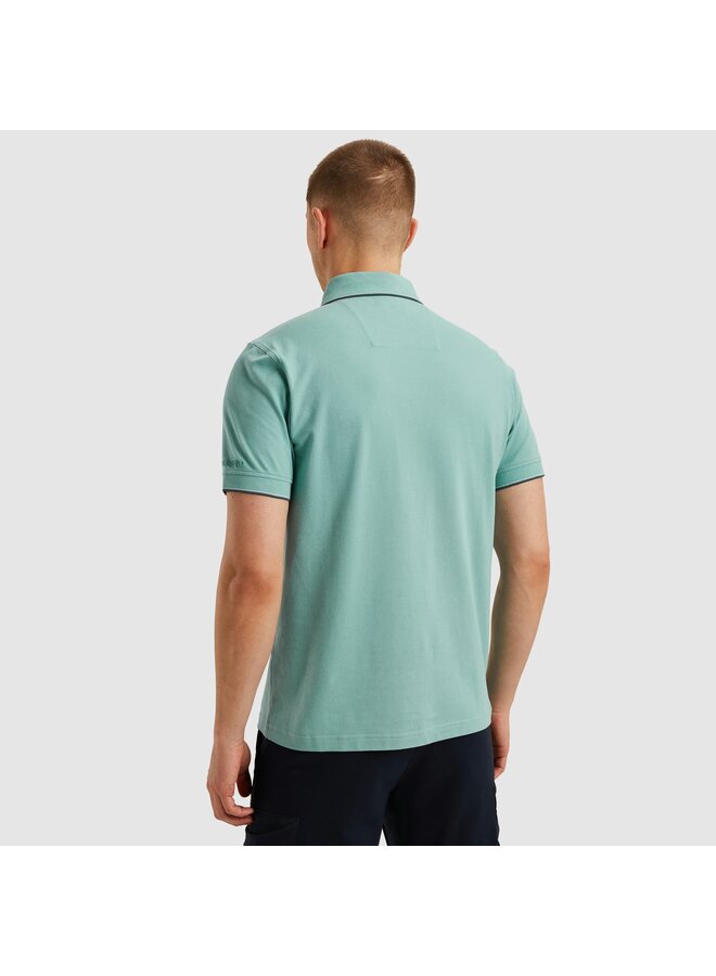 PPSS2504867 5149 PME Legend Short sleeve polo stretch pique package Cameo Blue
