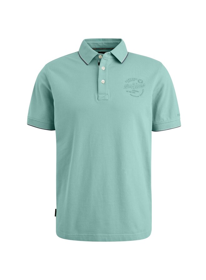 PPSS2504867 5149 PME Legend Short sleeve polo stretch pique package Cameo Blue