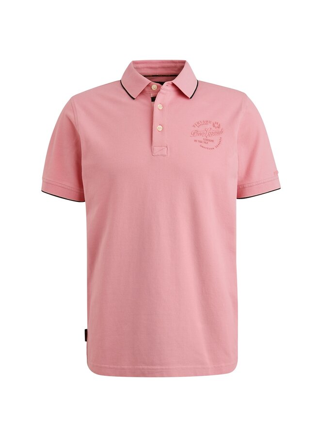 PPSS2504867 4038 PME Legend Short sleeve polo stretch pique package Moonlight Mauve