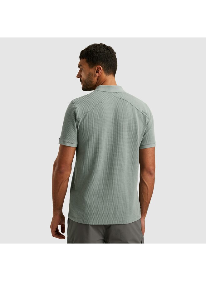 CPSS2504889 5225 Cast Iron Short sleeve r-neck two tone waffle Slate