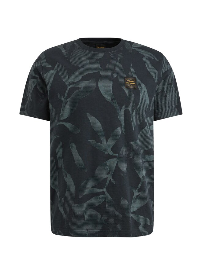 PTSS2504590 5281 PME Legend Short sleeve r-neck slub jersey aop Salute