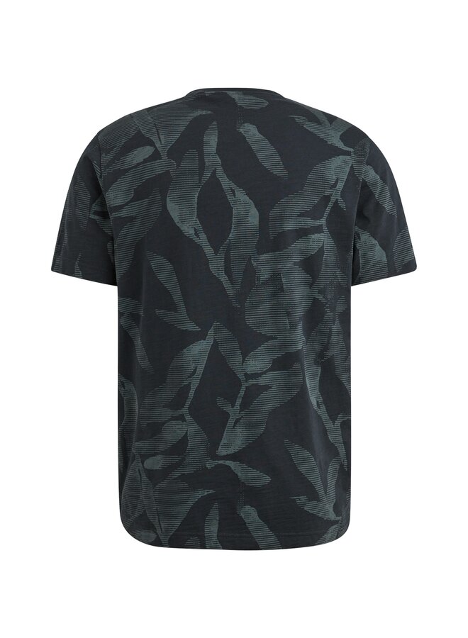 PTSS2504590 5281 PME Legend Short sleeve r-neck slub jersey aop Salute
