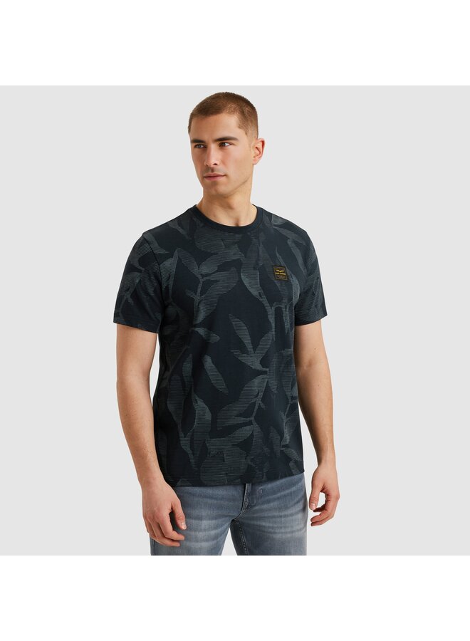 PTSS2504590 5281 PME Legend Short sleeve r-neck slub jersey aop Salute