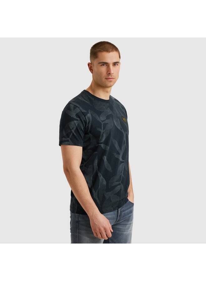 PTSS2504590 5281 PME Legend Short sleeve r-neck slub jersey aop Salute
