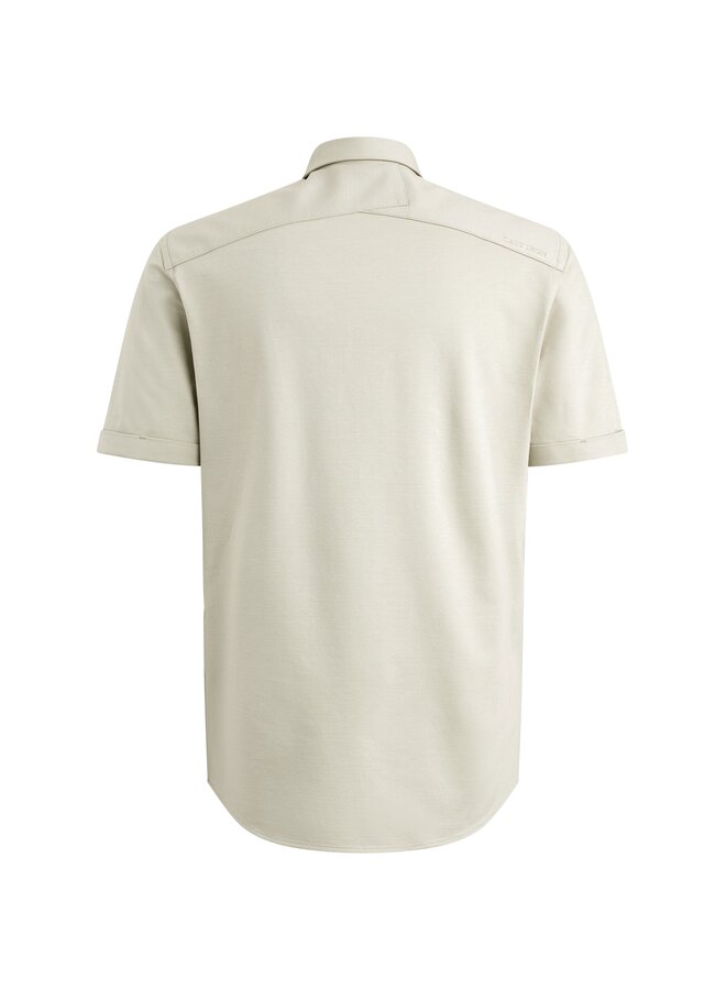 CSIS2504270 7014 Cast Iron Short Sleeve Shirt Twill Jersey 2 tone Silver Birch