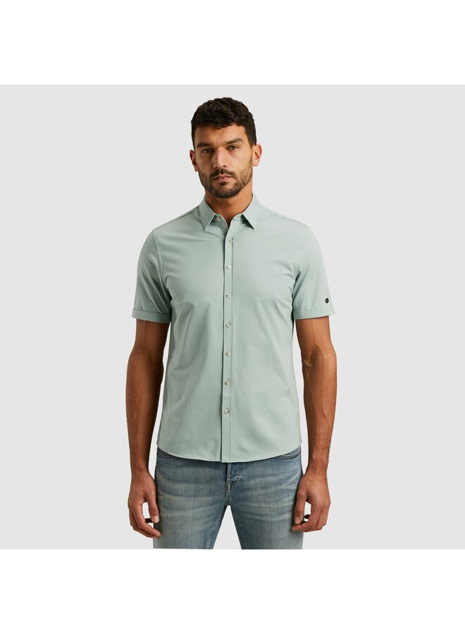 CSIS2504270 5225 Cast Iron Short Sleeve Shirt Twill Jersey 2 tone Slate