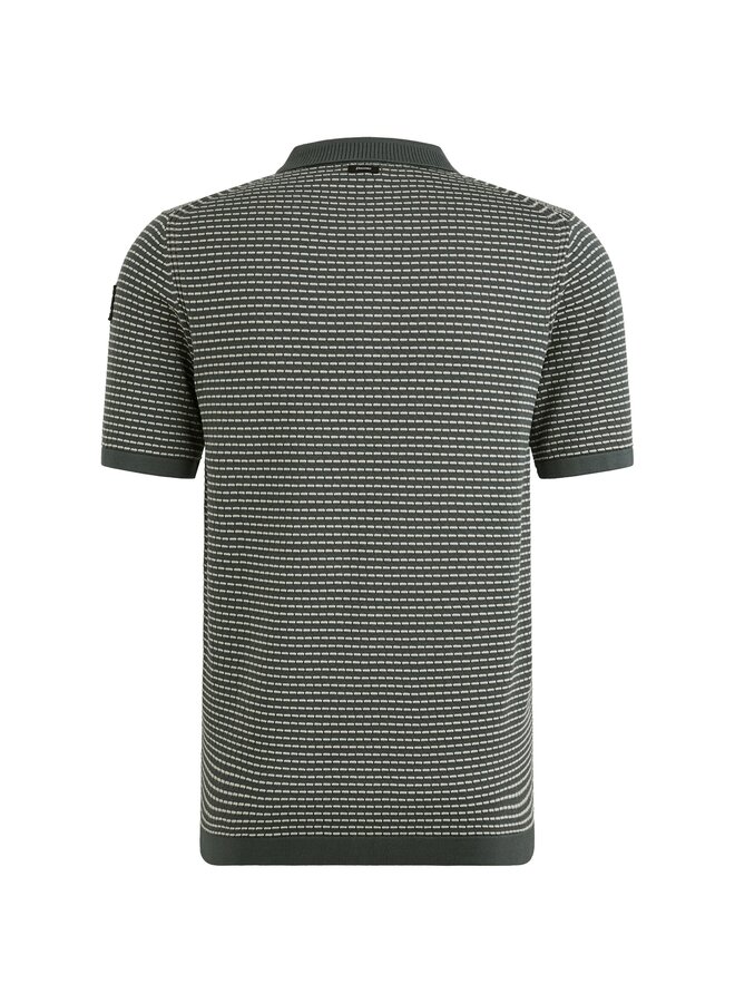 VPSS2504860 9076 Vanguard Short sleeve polo cotton modal Dark Slate