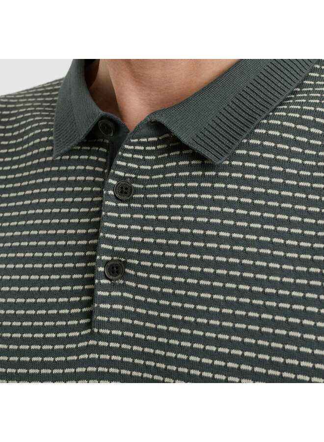 VPSS2504860 9076 Vanguard Short sleeve polo cotton modal Dark Slate